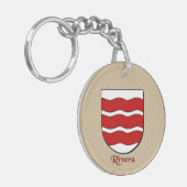 Rivera Historischer Schild mit Flagge Mexikos Schlüsselanhänger (Vorderseite links)