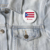 Rivera-Puertorikaner-Flagge Button (Beispiel)