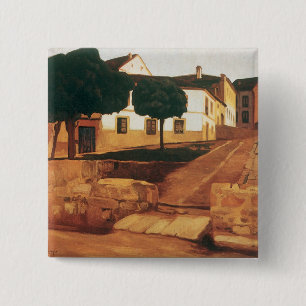 Rivera’s „Straße in Avila“ Knopf Button