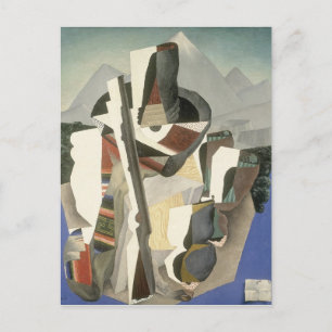 Rivera’s „Zapata-artige Landschaft“-Postkarte Postkarte
