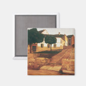 Riveras Magnet "Straße in Avila" (Vorderseite/Rückseite)