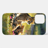 "Riverbank Cheetah Encounter" Case-Mate iPhone Hülle (Rückseite (Horizontal))