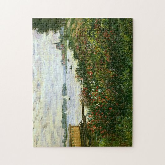Riverbank in Argenteuil Monet Fine Art Puzzle (Vertikal)