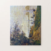 Riverbank Petit-Gennevilliers, Sunset Monet Fine Puzzle (Vertikal)