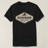 Riverbank Staat Park New York Tree Log Texture Woo T-Shirt (Design vorne)
