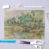 Riverbank von Cezanne Tissue Paper Seidenpapier (Handwerk)