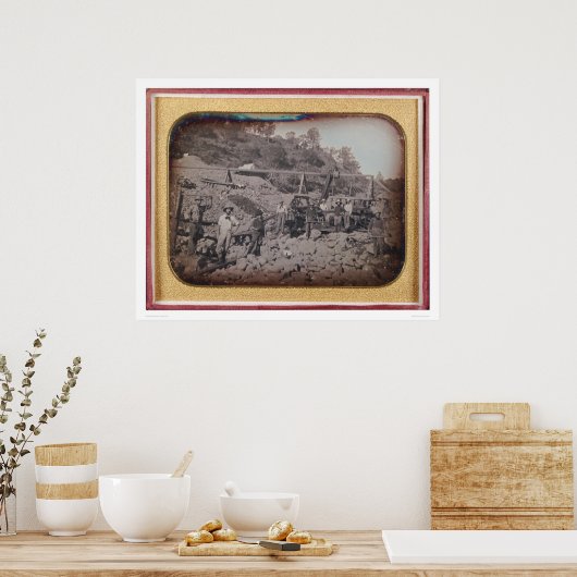 Riverbed Mining Szene.. (40069) Poster (Küche)