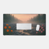 Riverbed Sunrise Landschaft Schreibtischunterlage (Tastatur & Maus)