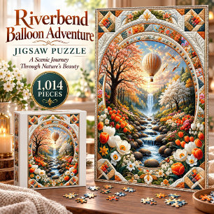 Riverbend Balloon-Abenteuer 1.014-Teile-Puzzle Puzzle
