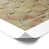 "Riverbend" Hex Map Drucken Poster (Ecke)