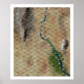 "Riverbend" Hex Map Drucken Poster (Vorne)