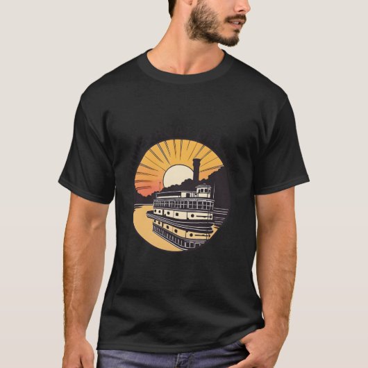 Riverboat Dreams Adventure Inspiration T-Shirt (Vorderseite)