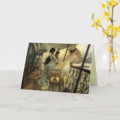 Riverboat-Kreuzfahrt-Gruß-Karte Karte (Gelbe Blume)