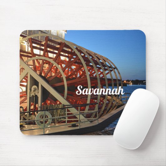 Riverboat Paddle Wheel Savannah Georgia Mousepad (Mit Mouse)