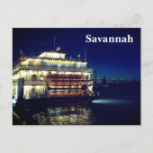 Riverboat Paddleboat Savannah GA Fotografisch Postkarte (Vorderseite)