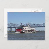 Riverboat Postkarte (Vorne/Hinten)