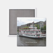 Riverboat Savannah Georgia Magnet (Vorderseite/Rückseite)