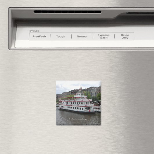 Riverboat Savannah Georgia Magnet (In Situ (Geschirrspüler))