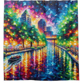 "Riverboat Twilight Tour: San Antonio Riverwalk" Duschvorhang