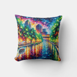 "Riverboat Twilight Tour: San Antonio Riverwalk" Kissen