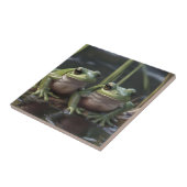 Riverbound Wonders: Zwei plump Green Frogs By Rive Fliese (Seite)