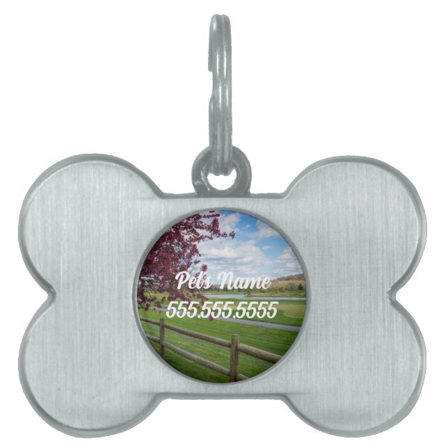 Rivercut in Spring Pet ID Tiermarke (Vorderseite)