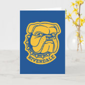 Riverdale Bulldog Head Karte (Gelbe Blume)