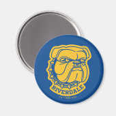 Riverdale Bulldog Head Magnet (Vorderseite/Rückseite)