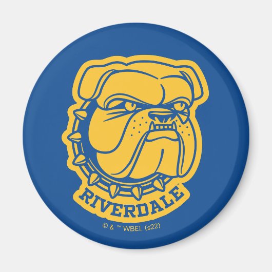 Riverdale Bulldog Head Magnet (Vorne)