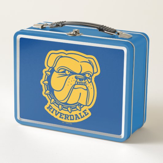 Riverdale Bulldog Head Metall Brotdose (Vorderseite)
