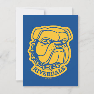 Riverdale Bulldog Head Mitteilungskarte