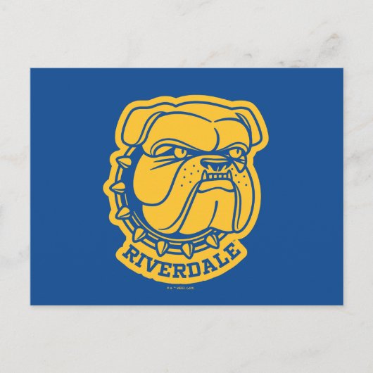 Riverdale Bulldog Head Postkarte (Vorderseite)