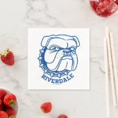 Riverdale Bulldog Head Serviette (Beispiel)