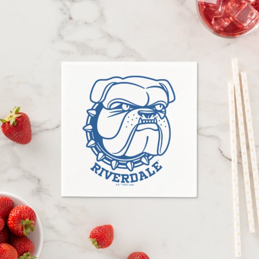 Riverdale Bulldog Head Serviette (Beispiel)
