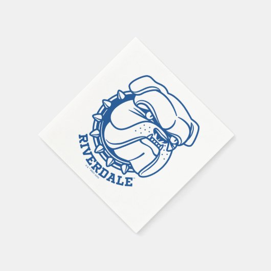 Riverdale Bulldog Head Serviette (Ecke)