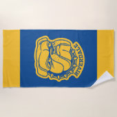 Riverdale Bulldog Head Strandtuch (Vorderseite)