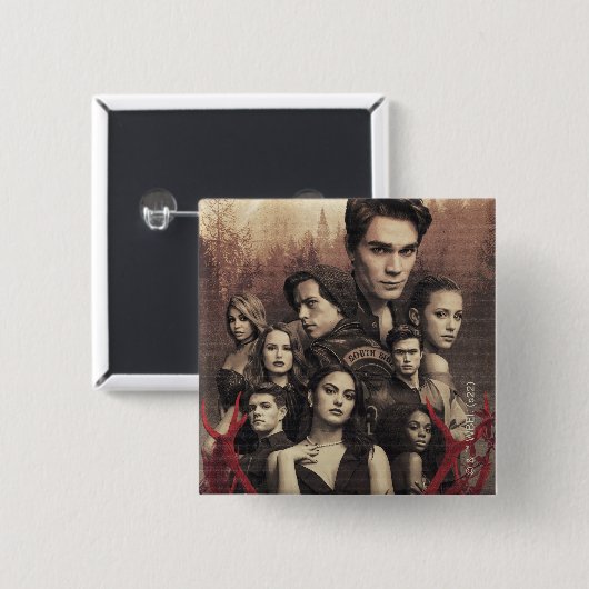 Riverdale Deer Skull Poster Button (Vorne & Hinten)