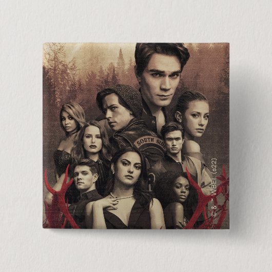 Riverdale Deer Skull Poster Button (Vorderseite)