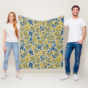 Riverdale Football und Cheer Pattern Fleecedecke