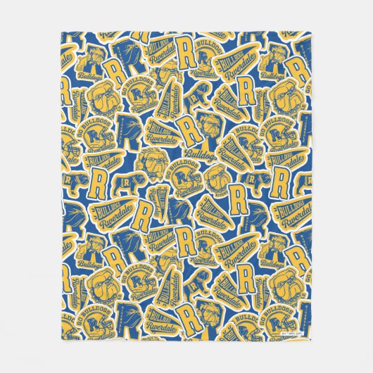Riverdale Football und Cheer Pattern Fleecedecke (Vorderseite)