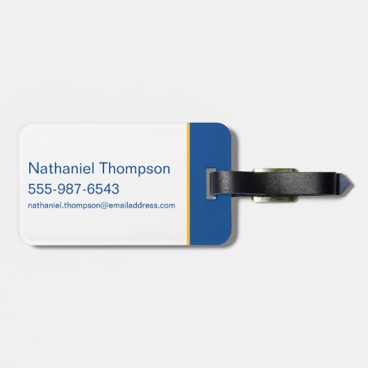 Riverdale Football und Cheer Pattern Gepäckanhänger (Rückseite horizontal)