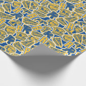 Riverdale Football und Cheer Pattern Geschenkpapier (Ecke)