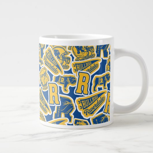 Riverdale Football und Cheer Pattern Jumbo-Tasse (Rechts)