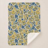 Riverdale Football und Cheer Pattern Sherpadecke (Vorderseite)