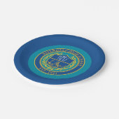 Riverdale High School Siegel Pappteller (Schrägansicht)