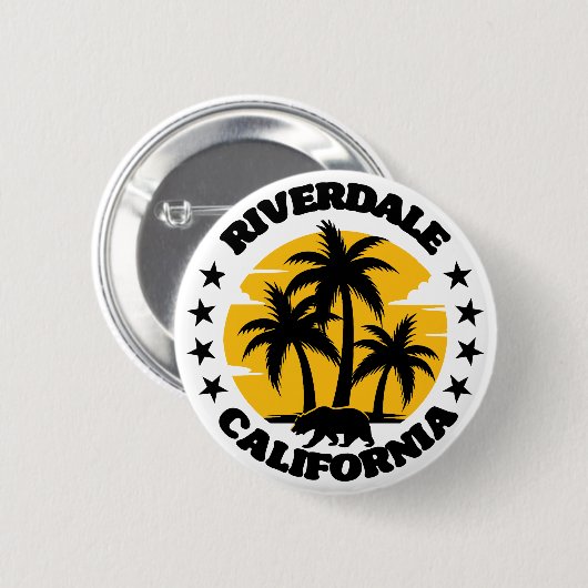 Riverdale, Kalifornien Button (Vorne & Hinten)