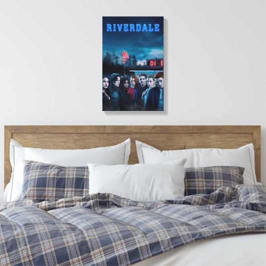 Riverdale Outdoor Pops Diner Poster Leinwanddruck (Insitu (Schlafzimmer))