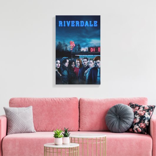 Riverdale Outdoor Pops Diner Poster Leinwanddruck (Insitu (Wohnzimmer))