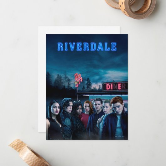 Riverdale Outdoor Pops Diner Poster Mitteilungskarte (Vorderseite/Rückseite Beispiel)