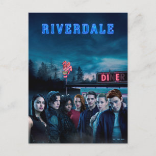 Riverdale Outdoor Pops Diner Poster Postkarte